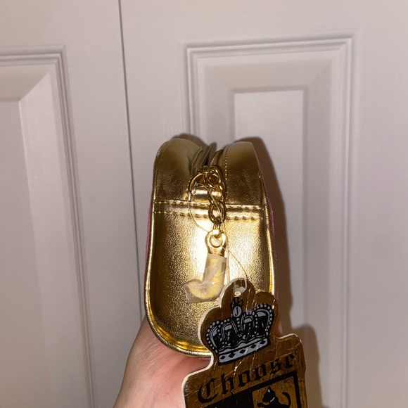 Juicy couture preppy royalty clutch/makeup/shoulder bag - Picture 7 of 10